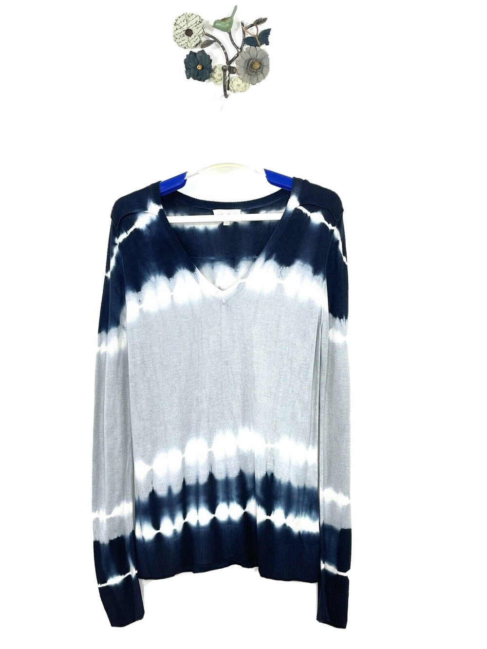 Feel the Piece Terre Jacobs Gray Blue Tie Dye Pullover Size Medium / Large